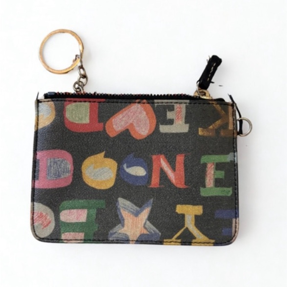 Dooney & Bourke Multicolor Letter Print Wallet